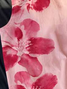 Manfinity Joysei Men's Floral Pattern Fashion Casual Tank Top - Pink - View 6