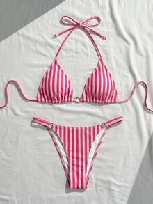 Swim Mod 26SS 春夏度假海灘高端性感圓點比基尼泳衣兩件套 - 彩色 - 查看 6