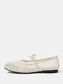 CUCCOO HITCHD Women's Casual Flat Shoes With Bow Decor, For Daily Wear - Apricot - View 2