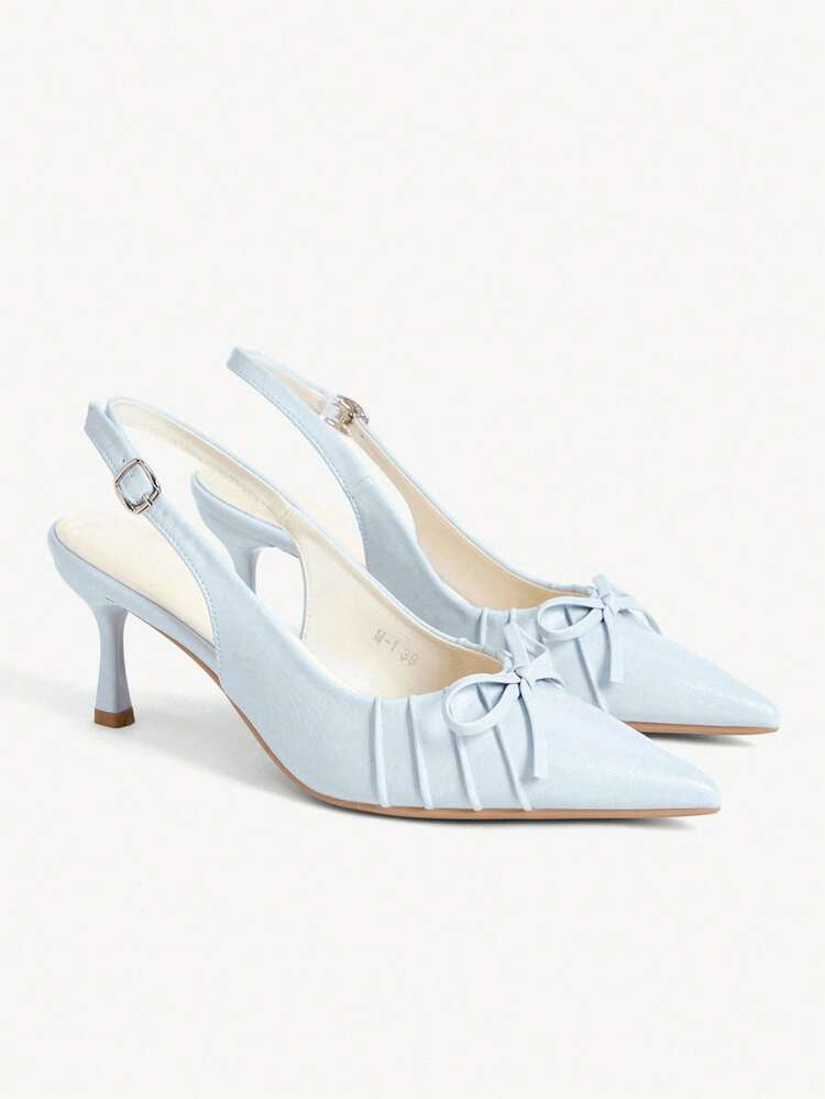 CUCCOO CHICEST Women's Pointed Toe Buckle Design Fashionable High Heels For Daily Wear Wedding Shoes