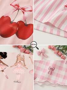 SHEIN 【随机4套，送1套】惊喜盒！！！！30%概率获得2套！！少女针织纯色无袖上衣和印花梭织短裤套装，少女度假休闲夏季穿搭；少女纯色圆领上衣和碎花短裤套装，休闲日常穿搭；少女背心短裤夏季套装，少女度假穿搭；少女碎花短裤套装，少女夏季穿搭；少女夏季短裤套装，青春少女夏季度假穿搭。 - 粉色 - 查看 5