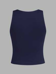 SHEIN Girlism Dozemod 青少年女孩簡約圓領純色休閒背心內衣2件組 - 彩色 - 查看 4