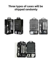 115 In 1 Deluxe Multifunctional Magnetic Screwdriver Set Hardened Reinforced Bits Cross Torx Precision Repair Tool Kit Portable Storage Case Black For Computer Phone Home Appliance DIY Father Day Gift Men Handyman Tool Set Must Haves - screwdriver - View 13