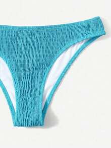 Swim Basics Steel Framed Soft Cup Removable Strap Bikini Set - Mint Blue - View 4