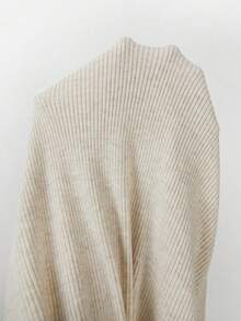 SHEIN Holidaya Nuevo Vestido Midi de Punto Acanalado Beige para Mujer 2026 - Sin Mangas, Cuello en V con Volantes, Bajo de Sirena, Silueta Ajustada, Combinando sin Esfuerzo el Encanto Romántico Suave con el Estilo Femenino Dulce, Ideal para Citas de Brunch, Eventos Nocturnos y Ocasiones de Primavera Verano - Rosa vieja - Ver 6