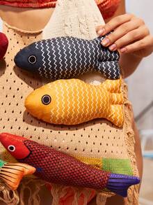 Swim Mod Bolso de mano de tejido hecho a mano, bolso de gran capacidad de punto multicolor, nueva bolsa de transporte 2025 - Multicolor - Ver 5