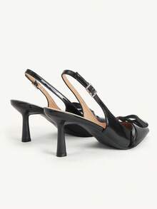 CUCCOO CHICEST Spring And Autumn Ladies Bow Elegant Dating High Heels - Black - View 11