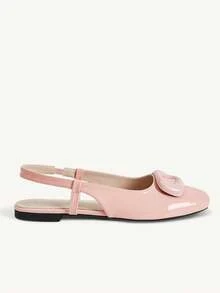 CUCCOO CHICEST Damers avslappnade slip-on-skor med mjuk sula och fyrkantig tå, lämpliga för vår och höst - Barbie pulver - Visa 3