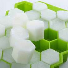 1pc Mini Honeycomb Shaped Ice Cube Tray, Reusable Silicone Ice Mold Suitable For Whiskey, Cocktails, Juices And More, Perfect For Halloween, Christmas And Celebration Events - Multicolor - View 7