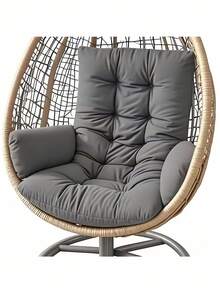 1PC Multi Functional Egg Shaped Rocking Chair Cushion Hammock Base Seat Pad Comfortable Fashionable Design Durable Stitching For Chairs Hanging Baskets Lounge Chairs Home Garden Patio Indoor Outdoor Relax Essential - Rocking Chair Cushion - View 10