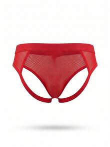 DrisQ DrisQ Temptation Fire Black Hollow Mesh Backless Waist Men's Sexy Underwear 1pc - Red - View 5