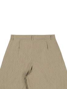 PAVTROS Men's Loose Casual Fashion Versatile Pants, Textured Fabric - Khaki - View 6