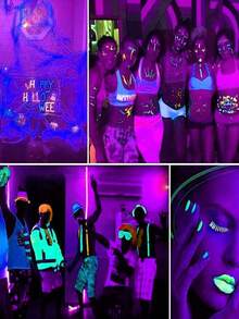 Suitable For Outdoor Use:  LED Ultraviolet Blacklight, Ultra-Thin Outdoor Floodlight, With USB Plug, Switch Control ,  For Stage Lighting,Body Painting,  Neon Lights. - UV purple black light with USB plug - View 5