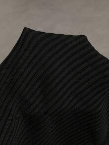 Manfinity EMRG Men's Fashion Versatile Distressed Crew Neck Knit Vest - Black - View 5