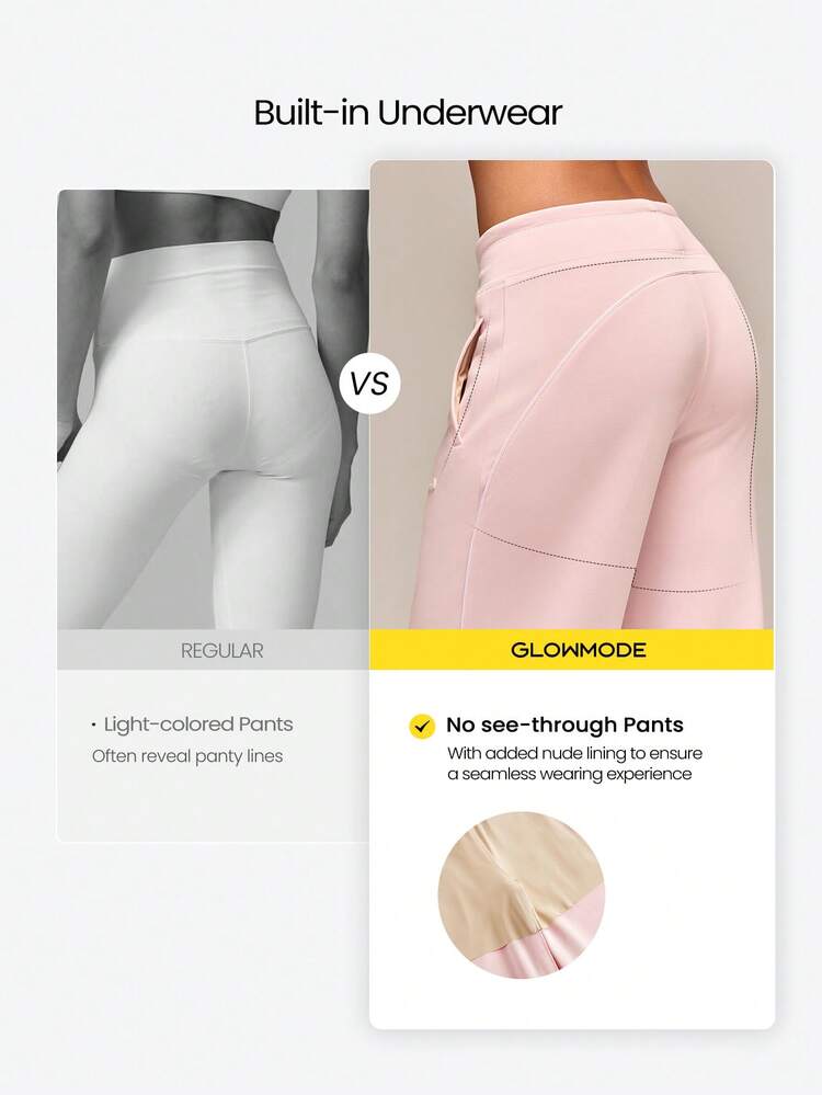 31" SoftSerene Modal Glow Easy Relaxed Fit Adjustable Drawstring Lounge Pants With Built-In Underwear Side Pockets Daily Casual Wear