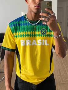 Manfinity Gritte Field Men Soccer Jerseys Sports - Multicolor - View 2