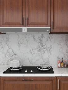 1 Gulungan Wallpaper Tempel Motif Marmer, Kertas Kontak Marmer Putih Abu-abu, Wallpaper Perekat Mandiri yang Dapat Dilepas, Cocok untuk Dinding Belakang Meja Dapur - View 7