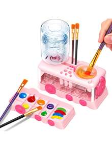 Popular Acrylic Painting Cleaning Tool New Hair Brush Rinser With Automatic Water Change Brush Holder-For Art Supplies - Multicolor - View 6