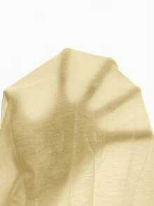 SHEIN PETITE CURVE Chaqueta casual versátil de unicolor talla grande - Amarillo claro - Ver 6
