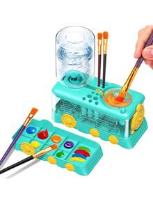 Popular Acrylic Painting Cleaning Tool New Hair Brush Rinser With Automatic Water Change Brush Holder-For Art Supplies - Multicolor - View 7
