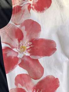 Manfinity Joysei Men's Floral Print Round Neck Sleeveless Tank Top Summer - White - View 4