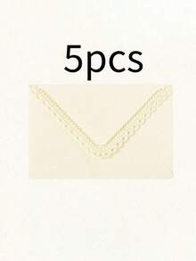 5pcs Elegant Lace Carved Triangle Envelopes,Laser Cut Floral Edge,Party Decoration Envelopes, Suitable For Holiday Gifts, Birthday Gifts, Paper Gifts, Men's Gifts,Gift Envelopes,Christmas Envelopes,Wedding Invitations, Room Decor, Marriage, Christmas - Multicolor - View 7