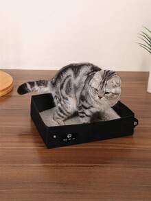布艺猫砂盆 – 超大号，防刮擦，户外猫厕所，可折叠，防水，牛津布猫砂，宠物用品，非常适合短途旅行或外出。 - 黑色 - 查看 2