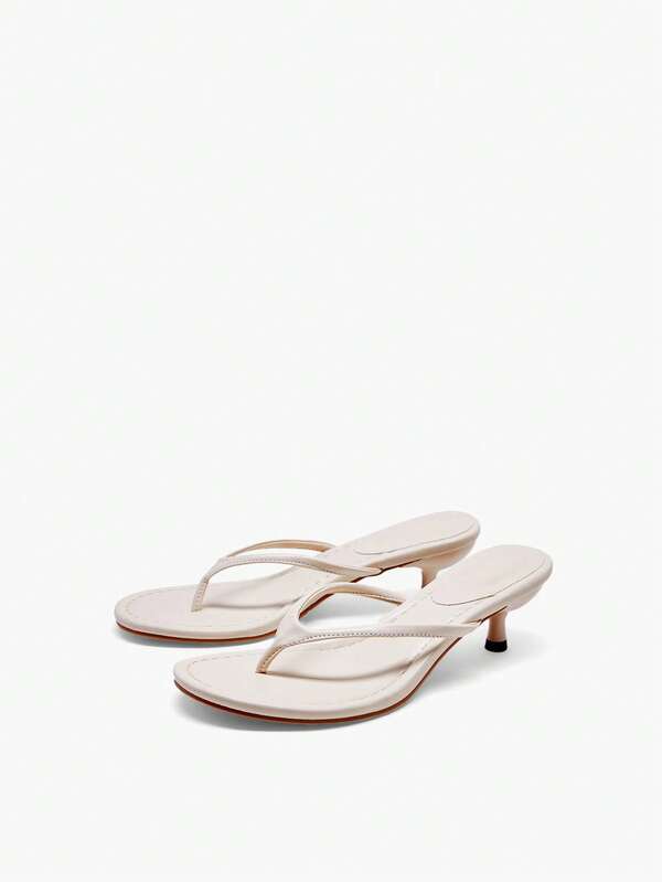 Alvarani Sandalias de tacón medio para mujer, con decoración de cordones blancos y punta abierta, tipo mule de tacón medio, nuevas sandalias de tacón de gatito para primavera/verano 2026 para playa, vacaciones y uso al aire libre, chanclas