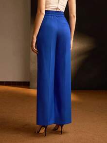 MOTF Soiréza SOLID ZIPPER FLY SLANT POCKET SEAM FRONT PARTY SUIT PANTS - Royal Blue - View 4
