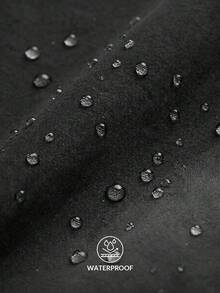 Exploreva 女士连帽休闲多功能日常户外雨衣外套 - 黑色 - 查看 2