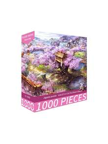New-1000片裝拼圖玩具，尺寸70cm*50cm，油畫風景與卡通圖案，成人舒壓，裝飾藝術品，適合萬聖節、聖誕節、生日禮物 - 彩色 - 查看 22