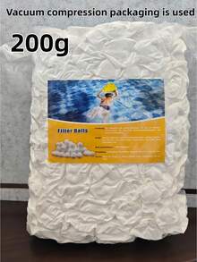 2 Sizes 200g 500g Polyester Fiber Reusable Sand Alternative Efficient Water Filtration High Flow Rate Blue White Pool Filter Balls For Swimming Pool Filter Pump Spa Durable Long Lasting Easy Clean High Turbidity Removal - A - View 11