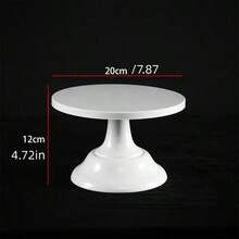 1/3pcs Metal Cake Stand - 8/10/12 Inch White Dessert Display Rack, Suitable For Wedding Birthday Party Decoration, Cake Decorating Supplies, Dessert Table Decor, Cake Tray, Pastry Rack, Treat Stand, Tall White Iron Dessert Table Display Rack, - Multicolor - View 11