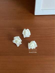 1pc/3pcs Rose Imitation Flower Artificial Flower Home Decoration - White - View 5