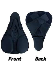 Capa de Selim de Bicicleta, Silicone de Alta Elasticidade. Capa de Selim Respirável e Absorvente de Choque para Bicicleta de Montanha/Estrada, Equipamento de Ciclismo, Capa de Selim de Bicicleta de Alta Elasticidade, Capa de Assento Macia de Espuma Grossa, À Prova d'Água, Projetada Especialmente para o Escroto, Almofada de Assento Escrotal, Prevenção da Fadiga Escrotal para Ciclismo de Longa Duração, Capa de Selim Respirável e Absorvente de Choque para Bicicleta de Montanha/Estrada, Equipamento de Ciclismo - Multicolorido - Visão 14
