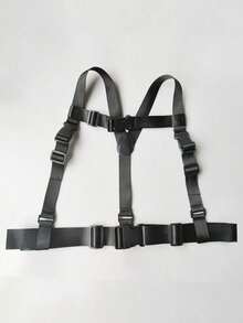 ROMWE Grunge Punk Khóa phát hành Thắt lưng Harness Gợi cảm - màu đen - Xem 1