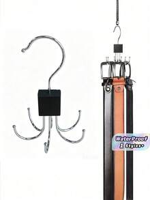 1/2Pcs This Belt Hook Holder Features 6 Hooks, A 360° Rotating Design, And Saves Space. It Can Also Be Used To Store Bras, Vests, Ties, Scarves, Wallets, Etc. Suitable For Gender-Disclosure Parties, Birthdays, Weddings, Gatherings - Multicolor - View 1