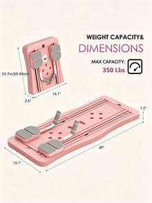 1pc Pilates Skateboard (With Automatic Rebound Board) -4-In-1 Foldable Home Fitness Board, Full Body Exercise System, Suitable For Strength Training, Aerobic Exercise, And Home Fitness - Multicolor - View 5
