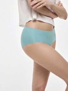 SHEIN 5件/包 女士简约印花无缝内裤 - 彩色 - 查看 5