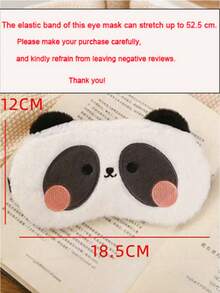 1 buah Masker Mata Panda untuk Tidur, Penutup Mata yang Dapat Bernapas dan Disesuaikan untuk Insomnia, Perjalanan dan Relaksasi, Terapi Panas & Dingin, Anti-Kelelahan Mata Untuk Kamar Tidur, Perjalanan, Kantor, Sekolah - MultiWarna - View 5