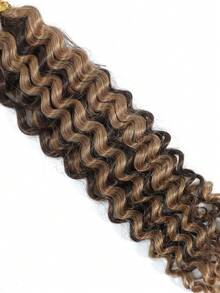 2pcs Braiding Hair Bulk No Weft Deep Wave Crochet Human Hair Paino Color P27/30# Virgin Human Hair Extension Knotless Braids Hair Extensions - S4/27 - View 5