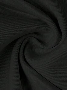 SHEIN Clasi 大码女式披肩领无袖收腰西装外套和裤子两件套套装 - 黑色 - 查看 8
