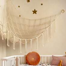 Plush Toy Storage Net | Bohemian-Style Woven Plush Toy Hammock | Hanging Toy Storage Rack For Bedrooms - Multicolor - View 7