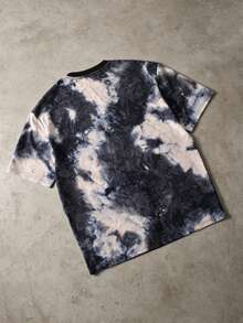 ROMWE MEN Men's Washed Vintage Distressed Short Sleeve T-Shirt - Multicolor - View 3