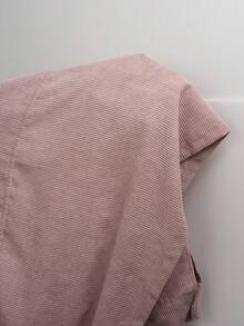 SHEIN EZwear Jaket Lotus Pink Ukuran Plus Wanita untuk Musim Gugur - Dusty Pink - View 7
