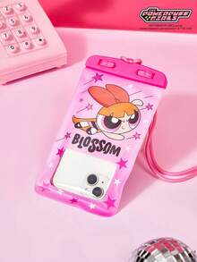 THE POWERPUFF GIRLS X Joivida Waterproof Phone Pouch Touchscreen Compatible Swimming Diving Rafting River Trekking Hot Spring Water Park Floating Air Cushion Won't Sink IPX8 Waterproof Sealed Lanyard Neck Strap Transparent HD Large Capacity Universal Under 7.2 Inch All Phones - View 2