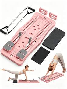 1pc Pilates Skateboard (With Automatic Rebound Board) -4-In-1 Foldable Home Fitness Board, Full Body Exercise System, Suitable For Strength Training, Aerobic Exercise, And Home Fitness - Multicolor - View 10