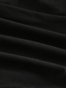 SHEIN MOD Top sin hombros transparente negro, de verano - Negro - Ver 7