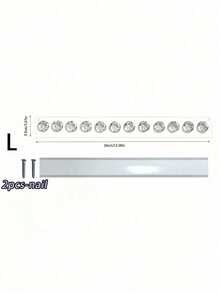 1 Piece Of Necklace Stand With Hook, Acrylic Necklace Storage Rack Wall-Mounted, For Hanging Necklaces, Jewelry, Bracelets, Bangles And Rings, The Best Gift For Girls And Ladies. - Clear - View 3