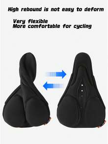 Capa de Selim de Bicicleta, Silicone de Alta Elasticidade. Capa de Selim Respirável e Absorvente de Choque para Bicicleta de Montanha/Estrada, Equipamento de Ciclismo, Capa de Selim de Bicicleta de Alta Elasticidade, Capa de Assento Macia de Espuma Grossa, À Prova d'Água, Projetada Especialmente para o Escroto, Almofada de Assento Escrotal, Prevenção da Fadiga Escrotal para Ciclismo de Longa Duração, Capa de Selim Respirável e Absorvente de Choque para Bicicleta de Montanha/Estrada, Equipamento de Ciclismo - Multicolorido - Visão 10